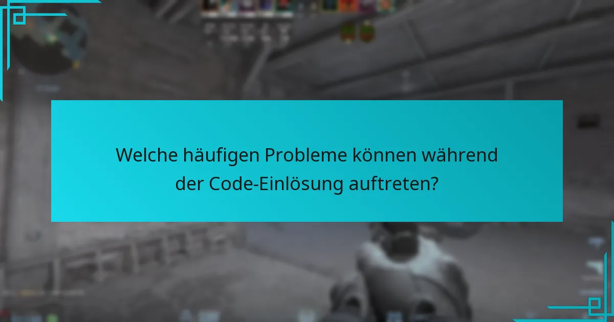 Welche häufigen Probleme können während der Code-Einlösung auftreten?